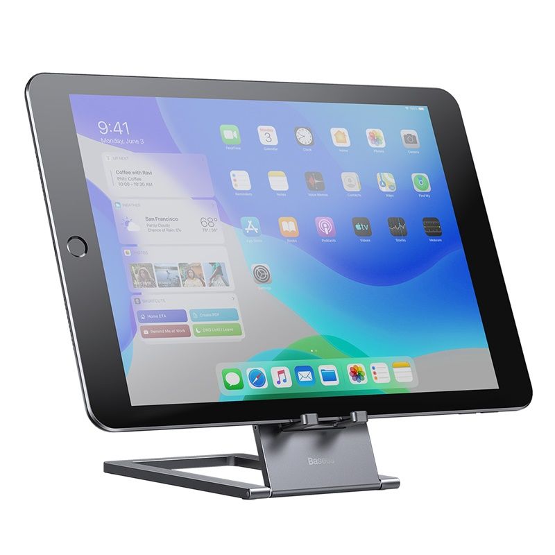 Підставка для телефона Baseus Foldable Metal Desktop Holder Gray