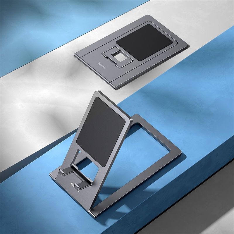 Підставка для телефона Baseus Foldable Metal Desktop Holder Gray