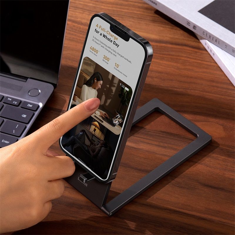 Підставка для телефона Baseus Foldable Metal Desktop Holder Gray