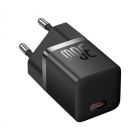 Мережевий зарядний пристрій з кабелем Baseus GaN5 Fast Charger(mini) 1C 30W EU Cluster Black(with: Baseus Dynamic 3 Series Fast Charging Data Cable