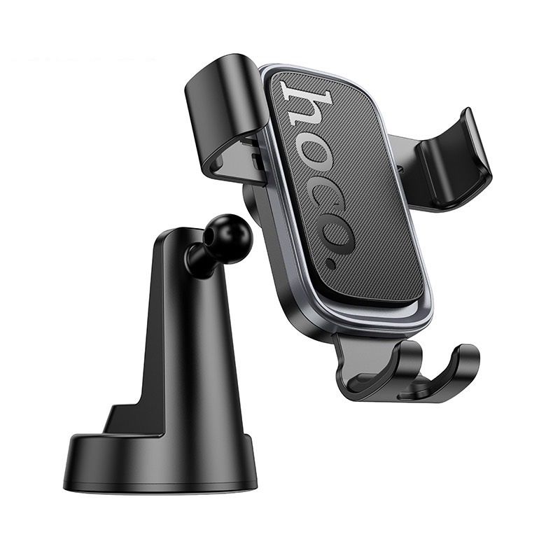 Автотримач для телефона HOCO H81 Vista Gravity Car holder (center console) Black Metal Gray