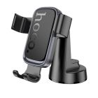 Автотримач для телефона HOCO H81 Vista Gravity Car holder (center console) Black Metal Gray
