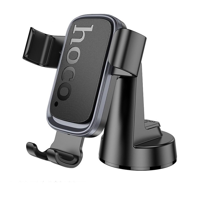 Автотримач для телефона HOCO H81 Vista Gravity Car holder (center console) Black Metal Gray
