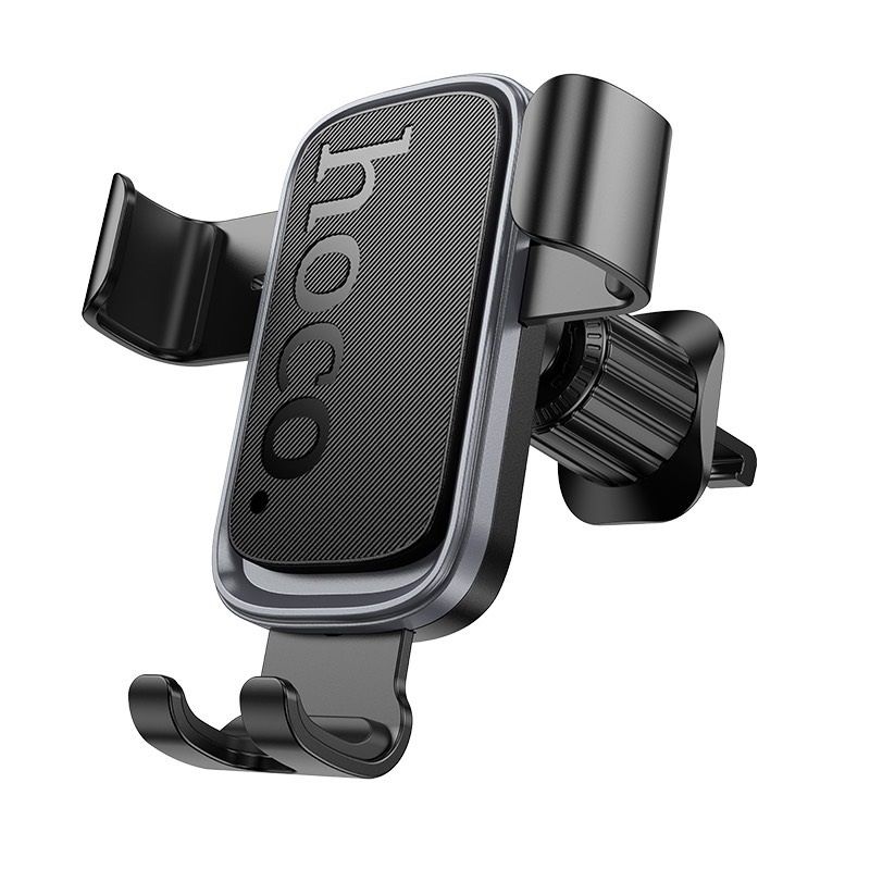 Автотримач для телефона HOCO H80 Vista gravity car holder (air outlet) Black Metal Gray
