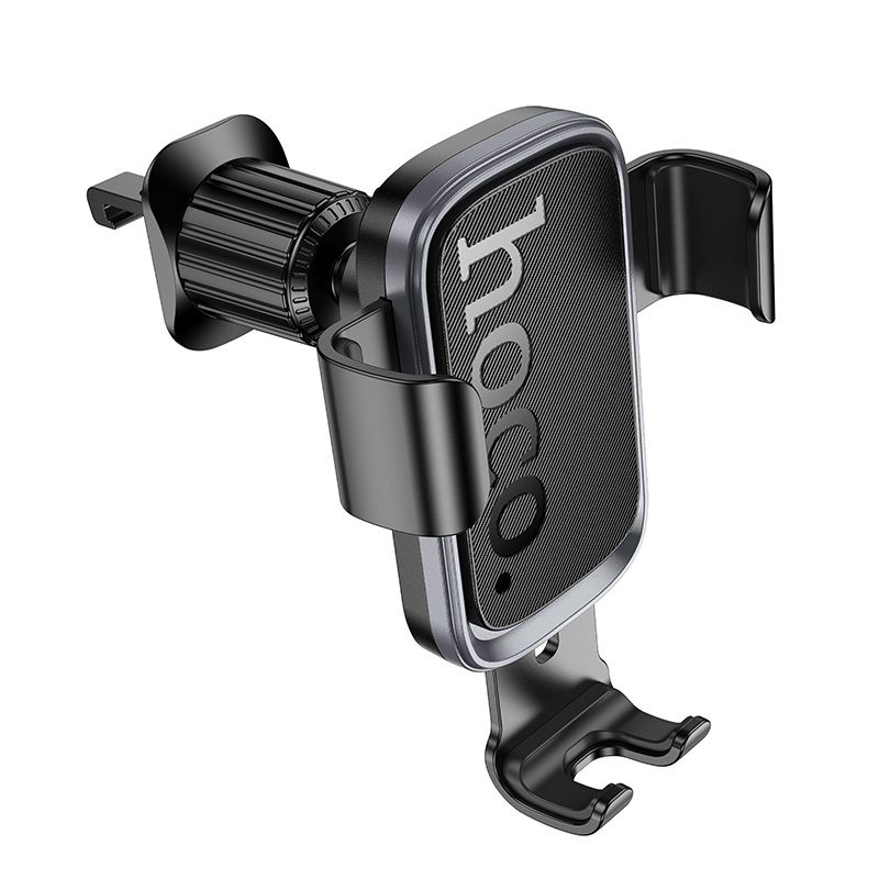 Автотримач для телефона HOCO H80 Vista gravity car holder (air outlet) Black Metal Gray