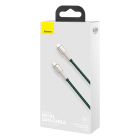 Кабель Baseus Cafule Series Metal Data Cable Type-C to iP PD 20W 1m Green