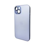 Чохол для смартфона AG Glass Matt Frame Color Logo for Apple iPhone 15 Sierra Blue