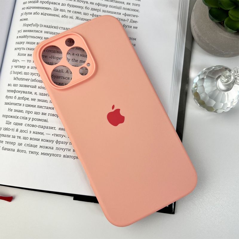 Чохол для смартфона Silicone Full Case AA Camera Protect for Apple iPhone 16 Pro 37,Grapefruit