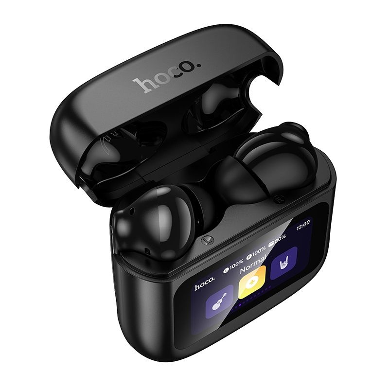 Бездротові навушники HOCO EQ14 Cool color true wireless BT headset with touch screen Black