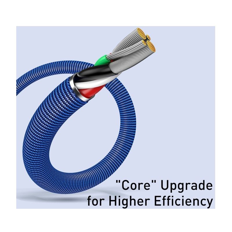 Кабель Baseus Crystal Shine Series Fast Charging Data Cable USB to iP 2.4A 1.2m Blue