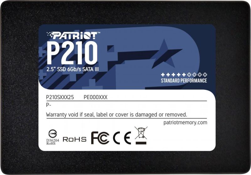 Накопичувач SSD Patriot P210 128GB 2.5" 7mm SATAIII 3D QLC