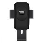 Автотримач для телефона Baseus Metal AgeⅡ Gravity Car Mount（Air Outlet Version）Black