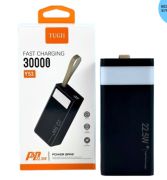 Зовнішній акумулятор WUW TUGII-Y53 （PD22.5W quick charge) 30000mAh Black