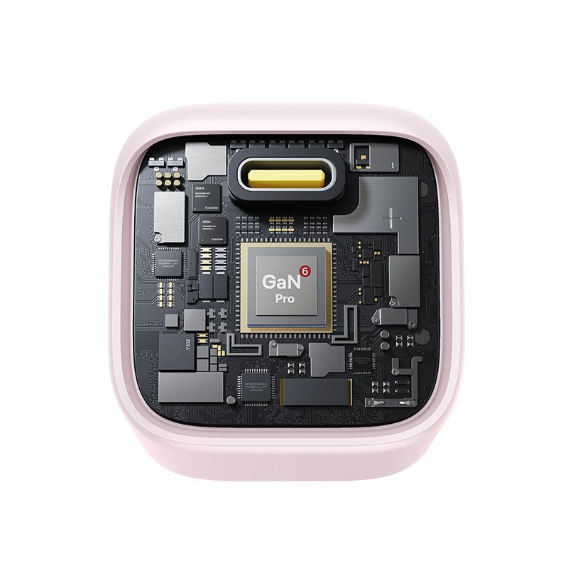 Мережевий зарядний пристрій Baseus PicoGo GaN Fast Charger 1C 45W EU Baby Pink