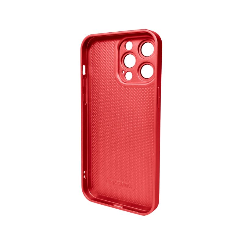 Чохол для смартфона AG Glass Matt Frame Color Logo for Apple iPhone 15 Pro Max Coke Red