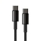 Кабель Baseus Tungsten Gold Fast Charging Data Cable Type-C to Type-C 100W 2m Black