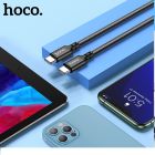 Кабель HOCO X14 Type-C to Type-C 60W, 1m, nylon, aluminum connectors, Black