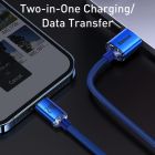 Кабель Baseus Crystal Shine Series Fast Charging Data Cable USB to iP 2.4A 2m Blue