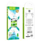 Кабель HOCO X83 USB to iP 2.4A, 1m, PVC, PVC connectors, White