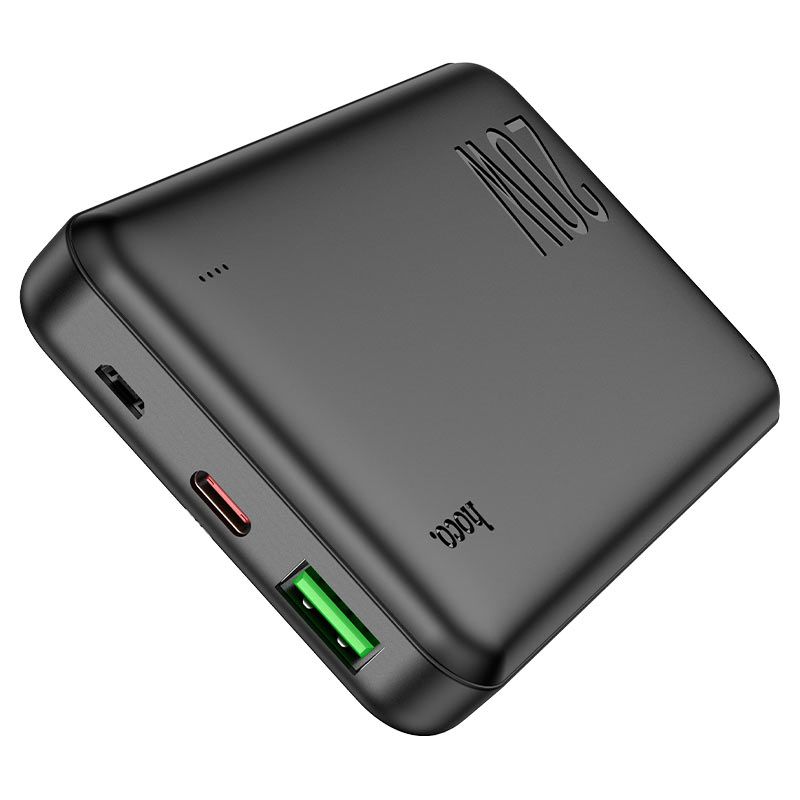 Зовнішній акумулятор HOCO J87 Tacker PD20W+QC3.0 power bank(10000mAh) Black