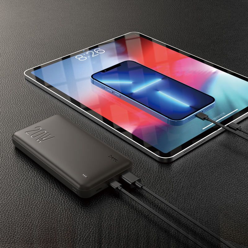 Зовнішній акумулятор HOCO J87 Tacker PD20W+QC3.0 power bank(10000mAh) Black