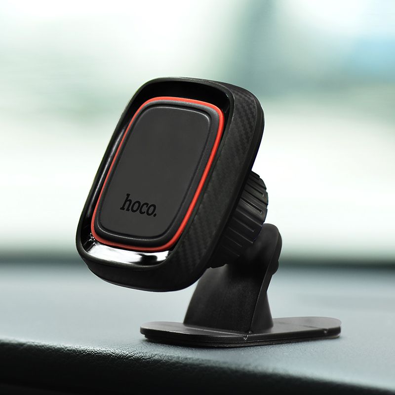 Автотримач для телефона HOCO CA24 Lotto series magnetic automotive center adsorbed holder Black