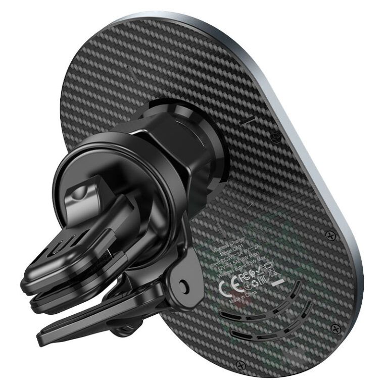 Автотримач для телефона з БЗП HOCO CA91 Magic magnetic wireless fast charging car holder Gray
