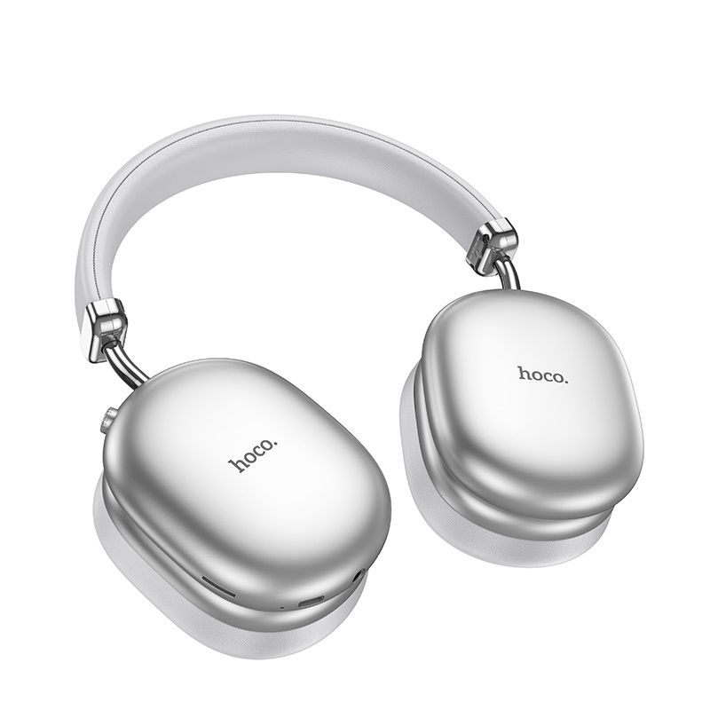 Бездротові накладні навушники HOCO W35 Max Auspicious ANC noise reduction BT headphones Silver