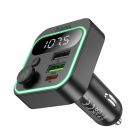 АЗП з FM-модулятором HOCO E85 Tiger PD20W+QC3.0 car BT FM transmitter Black