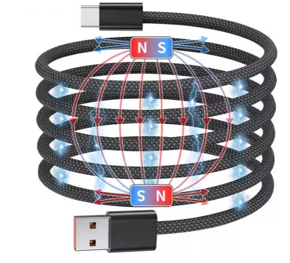 Кабель NN SN2 Magnetic Usb Type-C 1m 100W  grey
