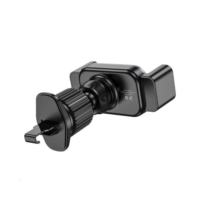 Автотримач для телефона BOROFONE BH106 Ascend pull clip car holder(air outlet) Black Metal Gray