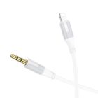Аудіокабель BOROFONE BL19 iP to 3.5mm male, TPE, 1m, White