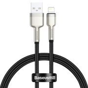 Кабель Baseus Cafule Series Metal Data Cable USB to IP 2.4A 0.25m Black