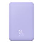 Зовнішній акумулятор Baseus Magnetic Mini Wireless Fast Charge Power Bank 5000mAh 20W Nebula Purple