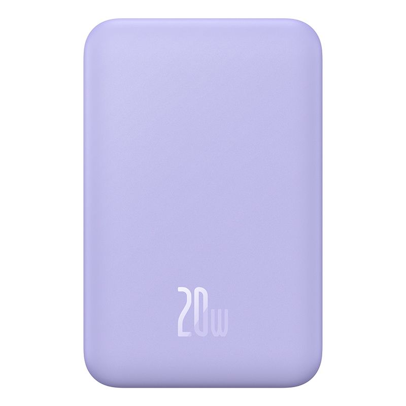 Зовнішній акумулятор Baseus Magnetic Mini Wireless Fast Charge Power Bank 5000mAh 20W Nebula Purple