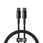 Кабель Baseus Tungsten Gold Fast Charging Data Cable Type-C to Type-C 100W 1m Black