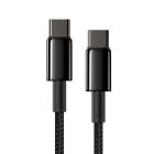 Кабель Baseus Tungsten Gold Fast Charging Data Cable Type-C to Type-C 100W 1m Black