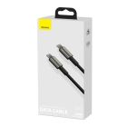 Кабель Baseus Tungsten Gold Fast Charging Data Cable Type-C to Type-C 100W 1m Black