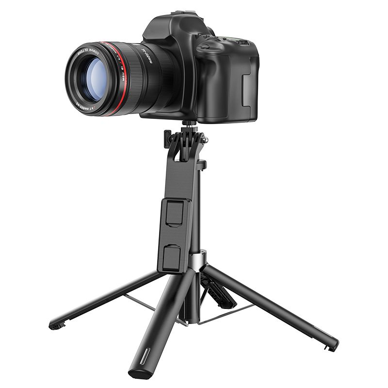 Селфі-монопод HOCO K21 Stream aluminum alloy live broadcast holder Black
