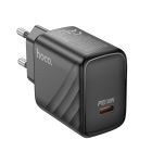Мережевий зарядний пристрій HOCO CS22A Value single port PD30W charger Black