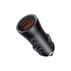 Автомобільний зарядний пристрій Baseus Golden Contactor Max Dual Fast Charger Car Charger U+U 60W Dark Gray