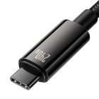 Кабель Baseus Tungsten Gold Fast Charging Data Cable Type-C to Type-C 240W 3m Black