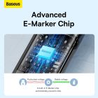 Кабель Baseus Tungsten Gold Fast Charging Data Cable Type-C to Type-C 240W 3m Black