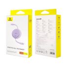 Кабель Baseus Free2Draw Mini Retractable Charging Cable Type-C to Type-C 100W 1m Nebula Purple