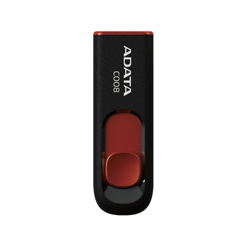 Флеш-накопичувач ADATA USB 2.0 C008 16Gb Black/Red