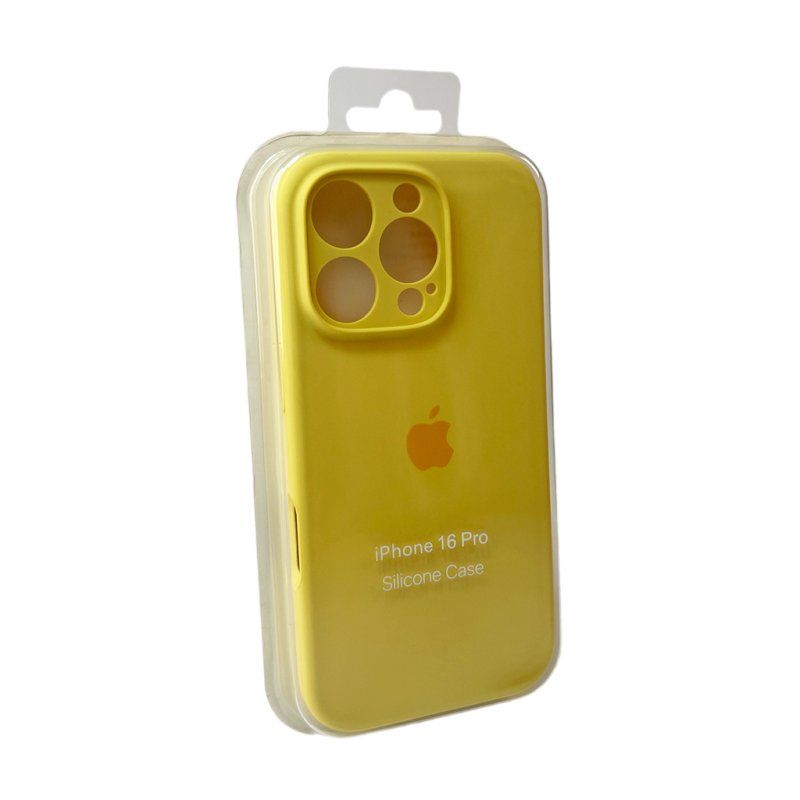 Чохол для смартфона Silicone Full Case AA Camera Protect for Apple iPhone 16 Pro Max 4,Yellow