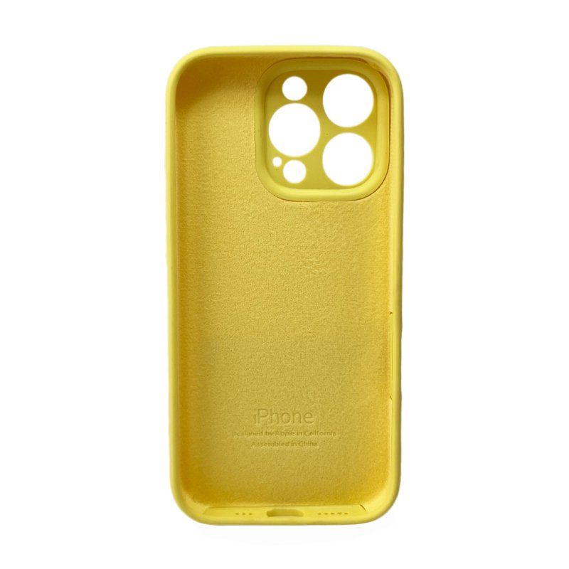 Чохол для смартфона Silicone Full Case AA Camera Protect for Apple iPhone 16 Pro Max 4,Yellow
