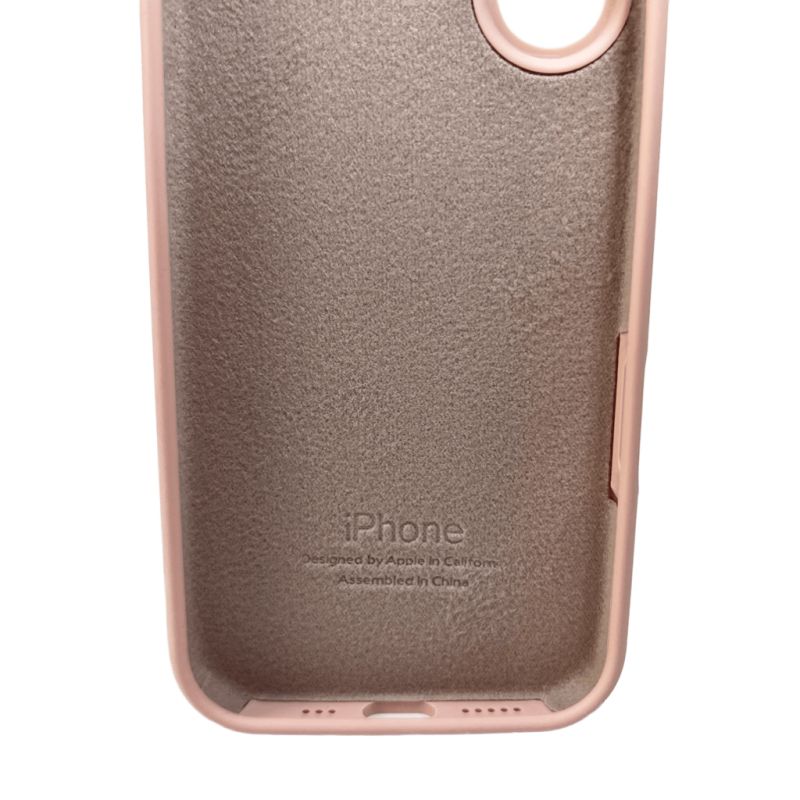 Чохол для смартфона Silicone Full Case AA Camera Protect for Apple iPhone 16 15,Pink Sand