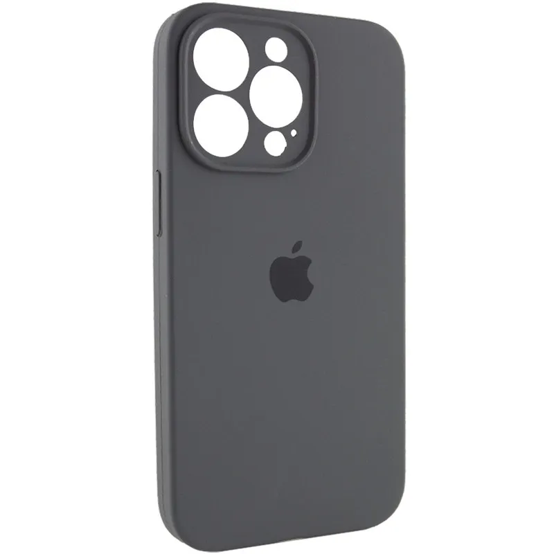 Чохол для смартфона Silicone Full Case AA Camera Protect for Apple iPhone 15 Pro Max 12,Dark Grey
