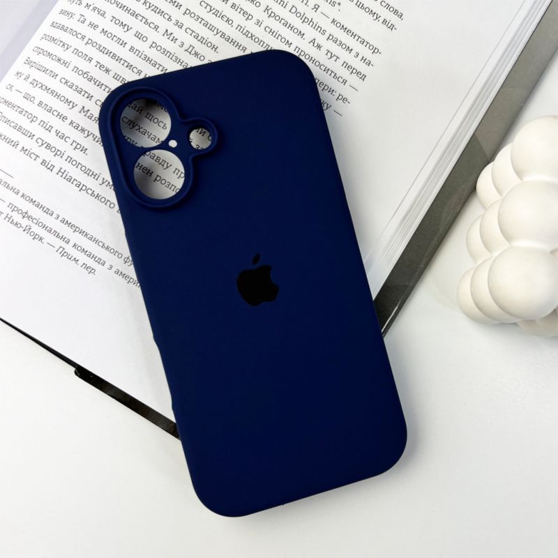 Чохол для смартфона Silicone Full Case AA Camera Protect for Apple iPhone 16 39,Navy Blue